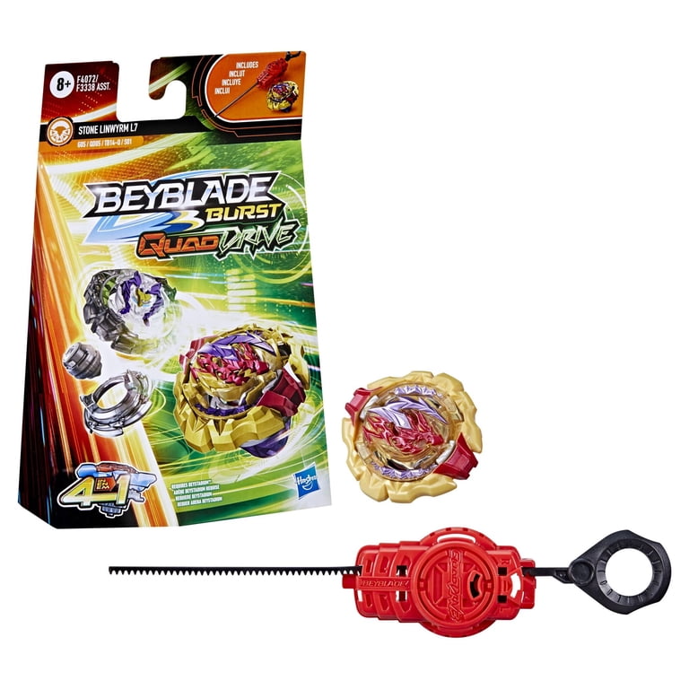 Beyblade Burst QuadDrive Stone Linwyrm L7 Starter Pack Battling