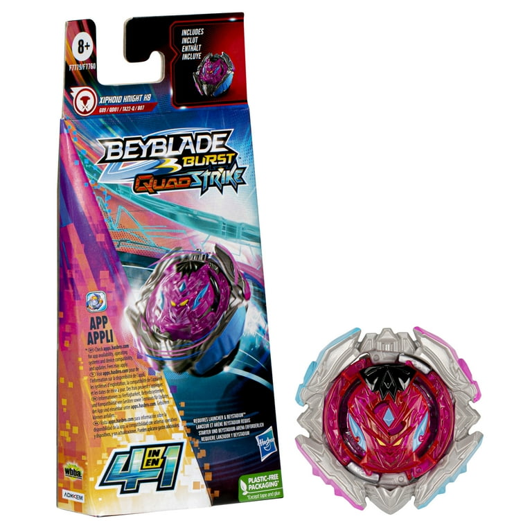 Beyblade Burst QuadStrike Xiphoid Knight K8 Spinning Top Single