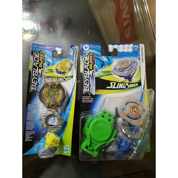 Beyblade Burst RISE Sling Shock Fang Dragoon F D48 & Lightning Istros I4 D50