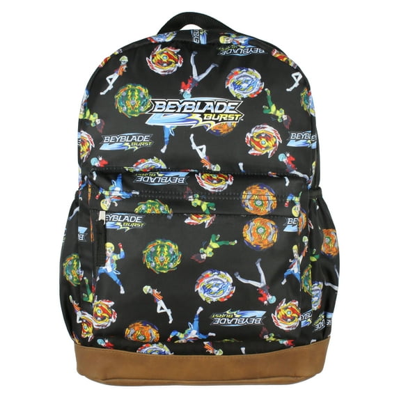 Beyblade Burst Spinner Top Allover Characters Anime Pattern School Book Bag Backpack 16"