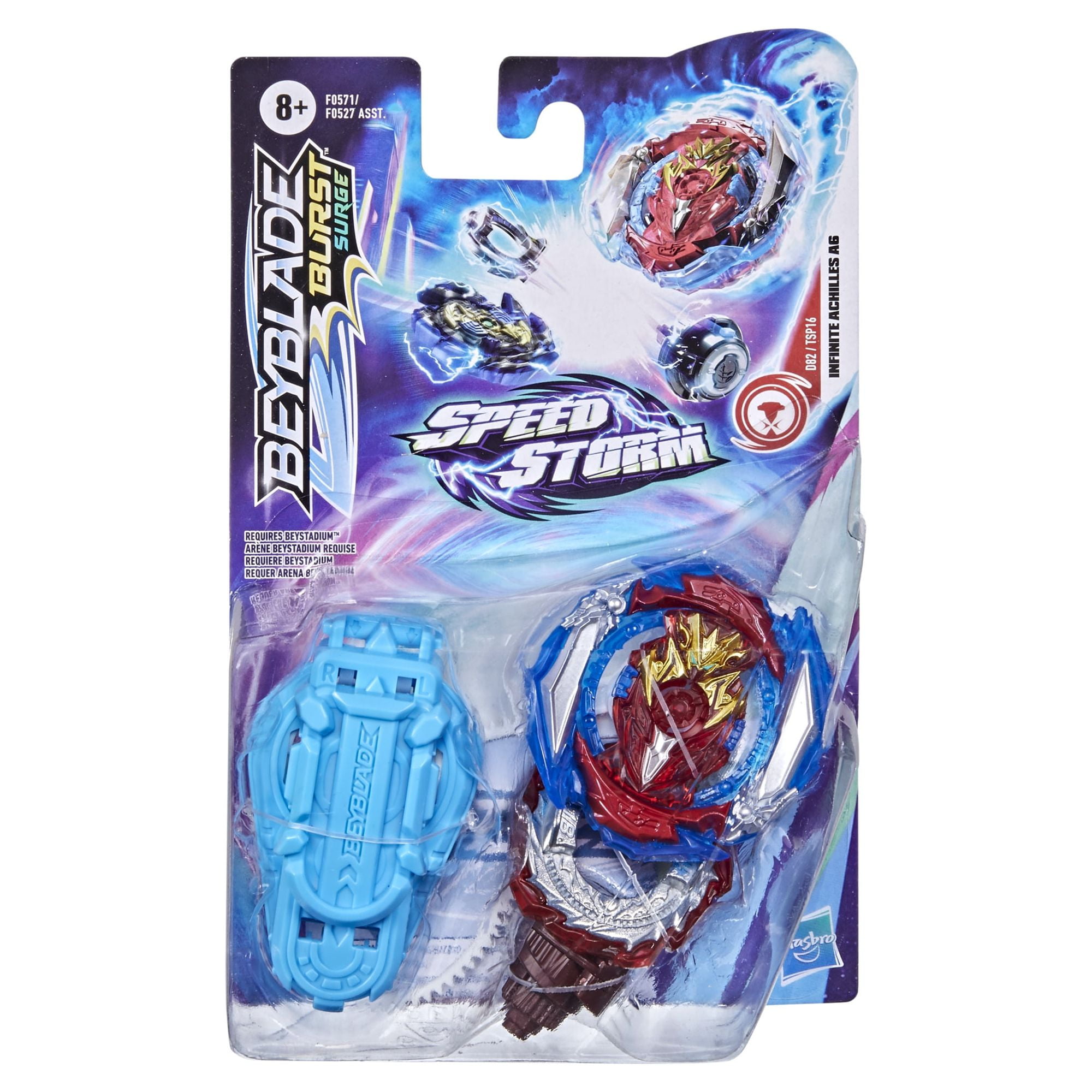 Beyblade Burst Surge Speedstorm Jet Wyvron W6 Spinning Top Starter