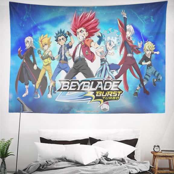 Beyblade Burst Tapestry Gift Wall Hanging Backdrop for Room Bedroom Girls Fans Background Banner Party Birthday Supplies Decor