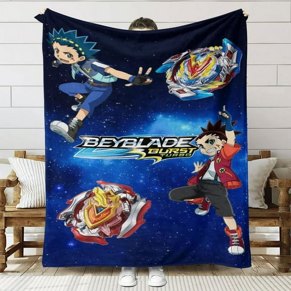 Beyblade Burst Throw Blanket Gifts for Fans Lover Girls Boys Women Present Hoodie Him Bed 60"x80"