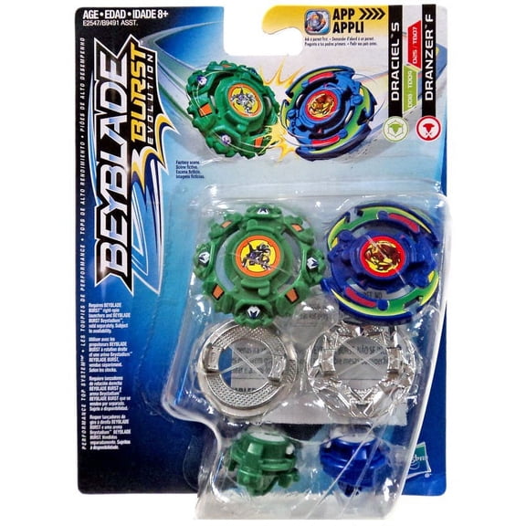 Beyblade Burst Evolution Dual Pack Draciel S and Dranzer F
