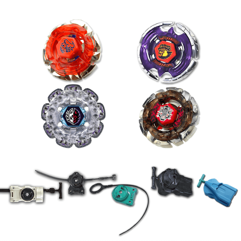 Beyblade Metal Fusion 4 Pack: Earth Eagle BB-47, Dark Wolf BB-29