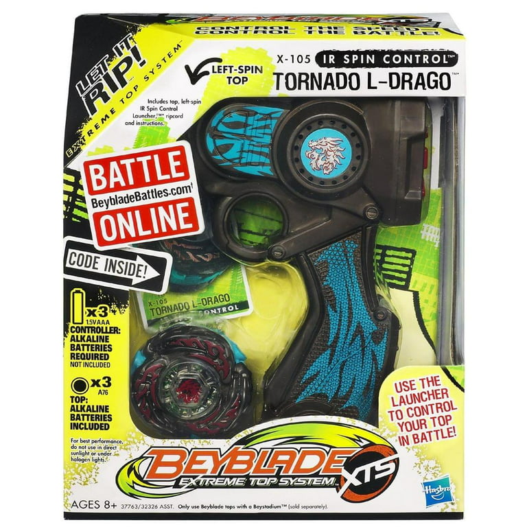 Trampe galleri Efterår Beyblade IR Spin Control Extreme Top System: Tornado L-Drago - Walmart.com