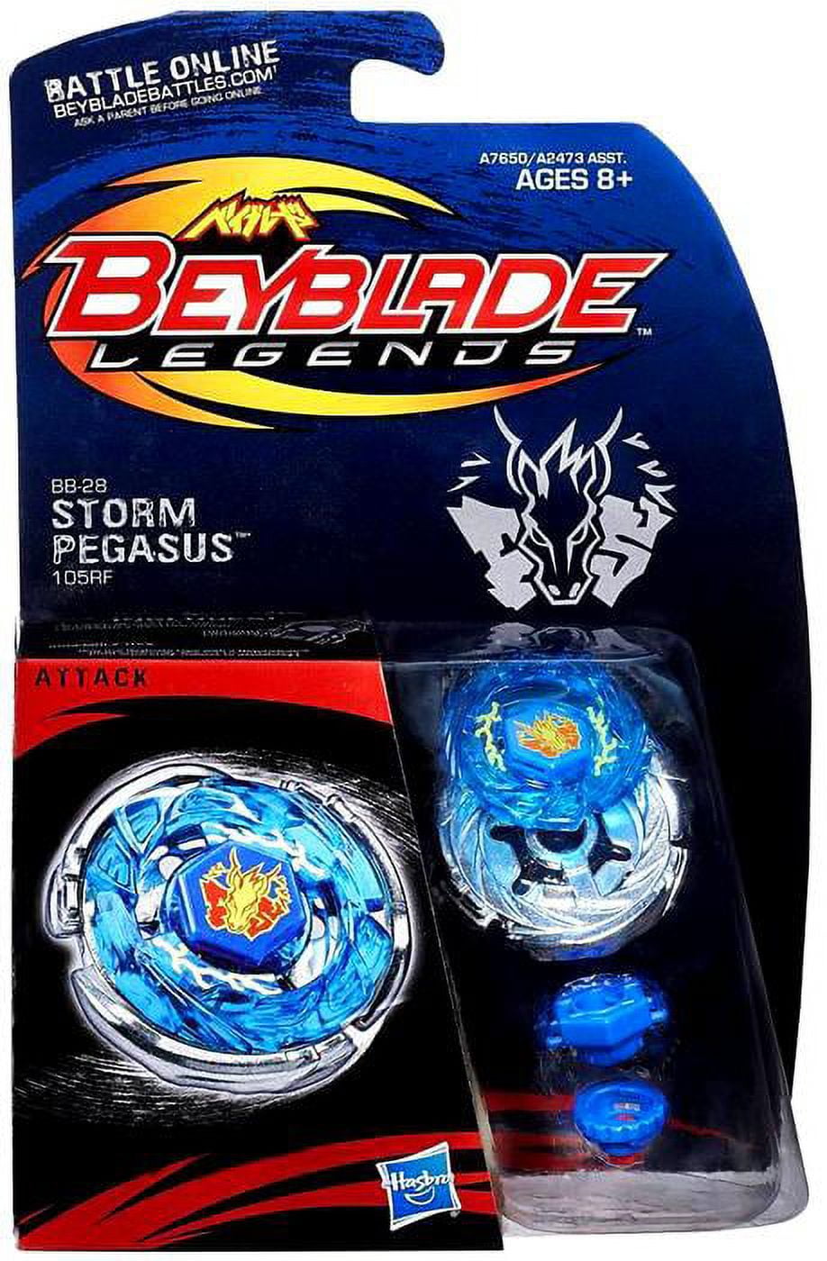 Out of Production Hasbro Beyblade Metal Fusion BB-28 Storm Pegasus 105RF  Attack