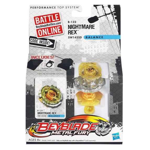 Beyblade Metal Fusion Battle Top Wave 6 B-132 Nightmare Rex