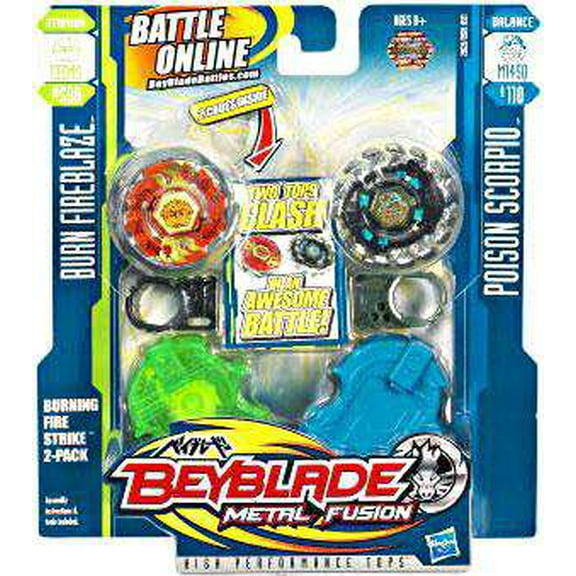 Beyblade Metal Fusion Burning Firestrike 2-Pack
