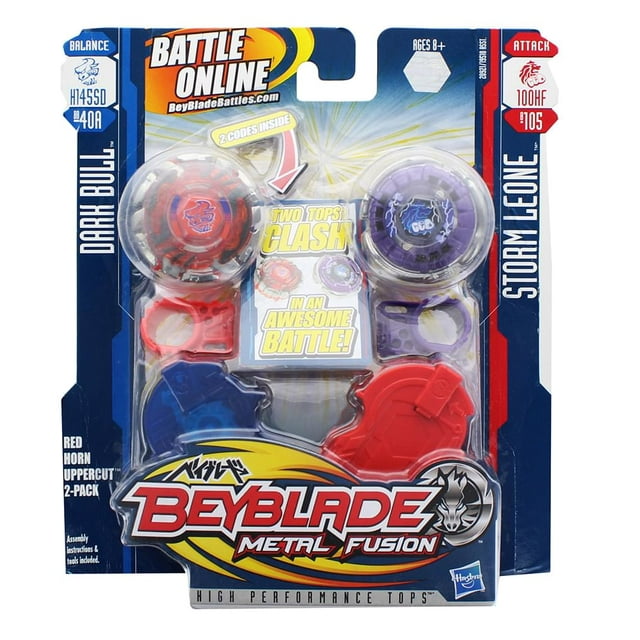 Beyblade Metal Fusion Battletop Faceoff: Red Horn Uppercut 2-Pack