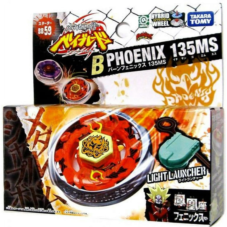 Beyblade Metal Fusion Japanese Burn Phoenix Starter Set 135MS