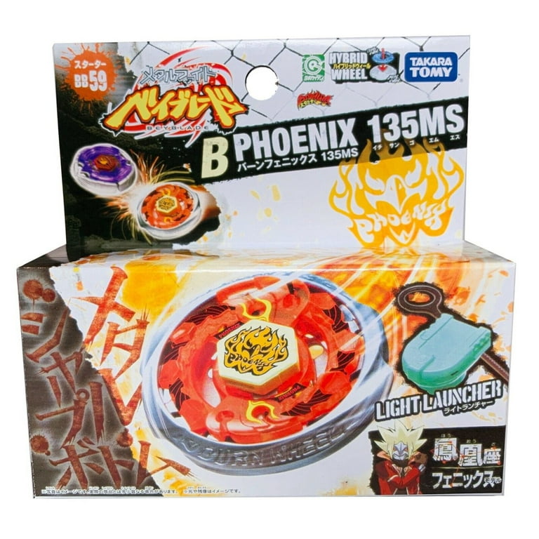 Beyblade Metal Fusion: Japanese Burn Phoenix Starter Set 135MS