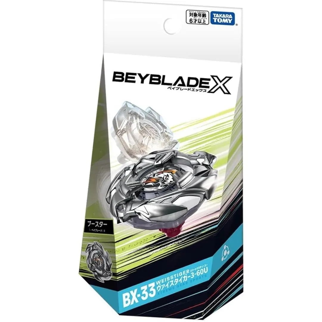 BEYBLADE X BX-33 ブースター ヴァイスタイガー 3-60U×7個 Beyblade X Booster Weiss Tiger 3-60U BX-33 Takara Tomy - Walmart.com