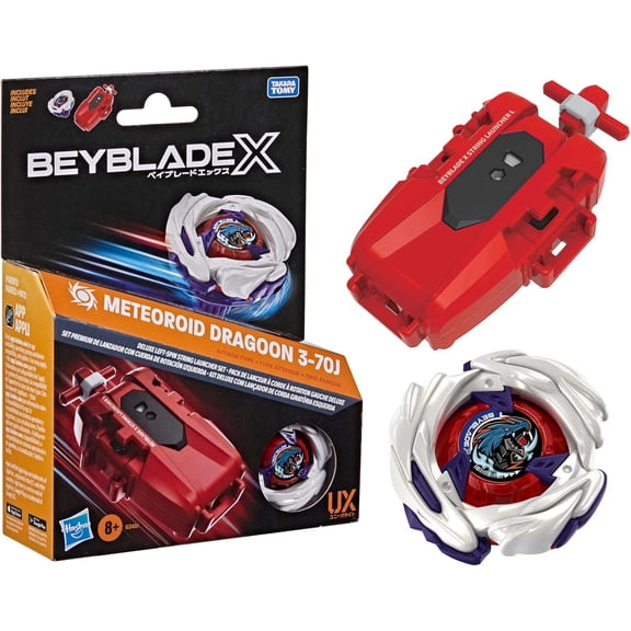 Beyblade X CX Infinity Meteoroid Dragoon 3-70J Starter Pack Set [Left Spin String Launcher]