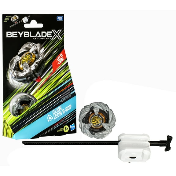 Beyblade X Claw Leon 5-60P Starter Pack Set with Balance Type Battling Top Set, Launcher, Ages 8+