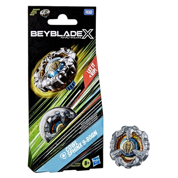 Beyblade X Cowl Sphinx 9-80GN Booster Pack Set with Defense Type Battling Tops, Ages 8+