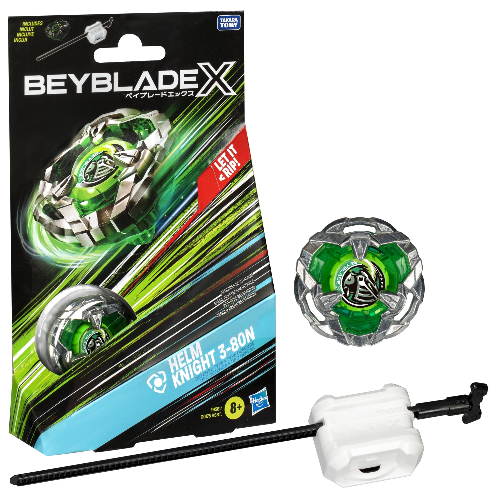 Beyblade X Helm Knight 3-80N Starter Pack Set with Defense