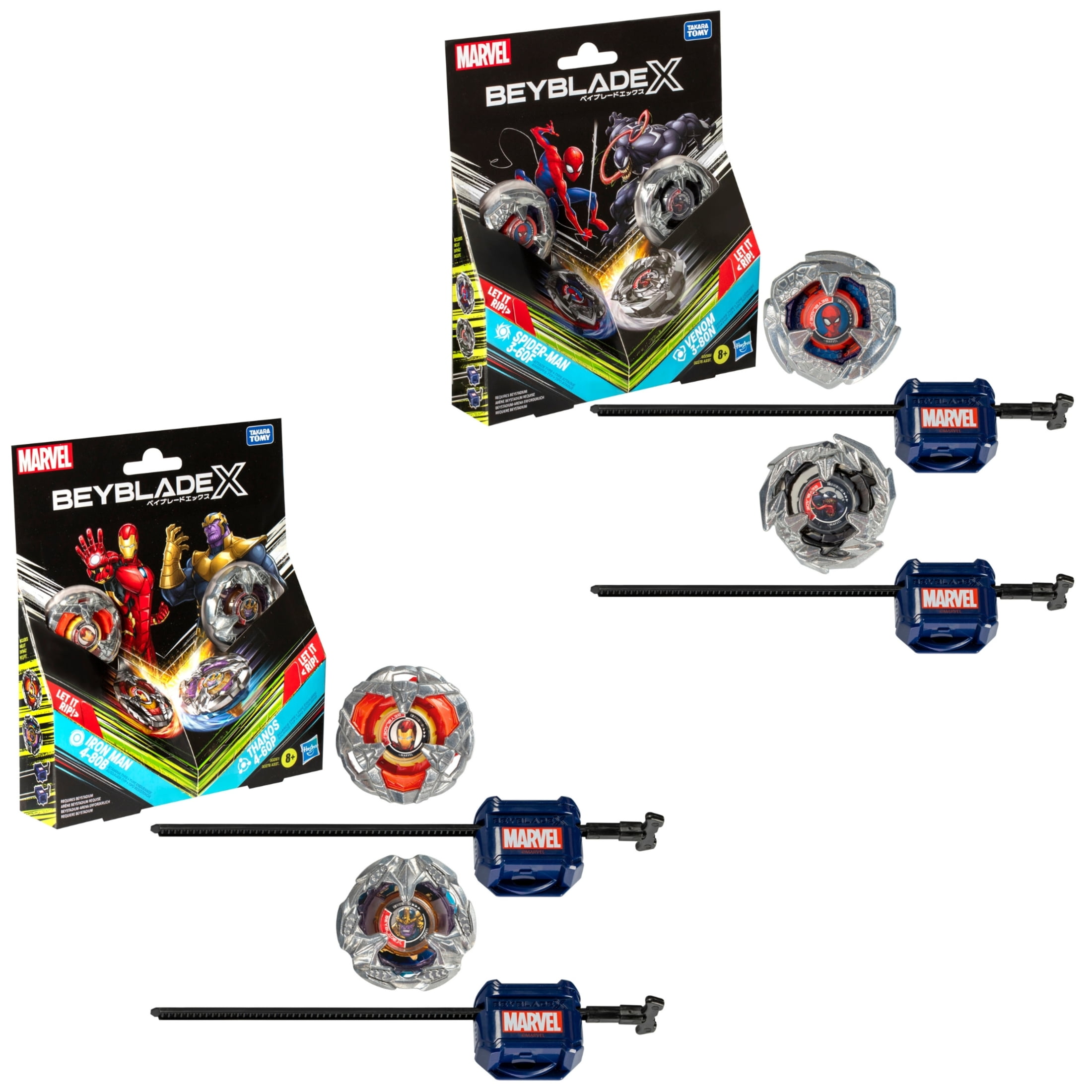 Beyblade X Marvel Collab Multipack Battling Tops Set
