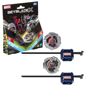 Beyblade X Marvel Collab Spider-Man 3-60F Vs. Venom 3-80N Multipack Battling Top Set, Multicolor, Ages 8+
