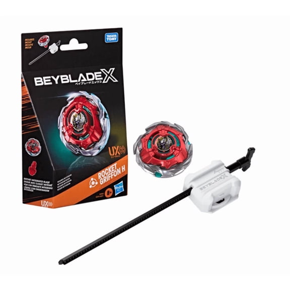 Beyblade X Rocket Griffon H UX Infinity Starter Pack Set with Top & Launcher