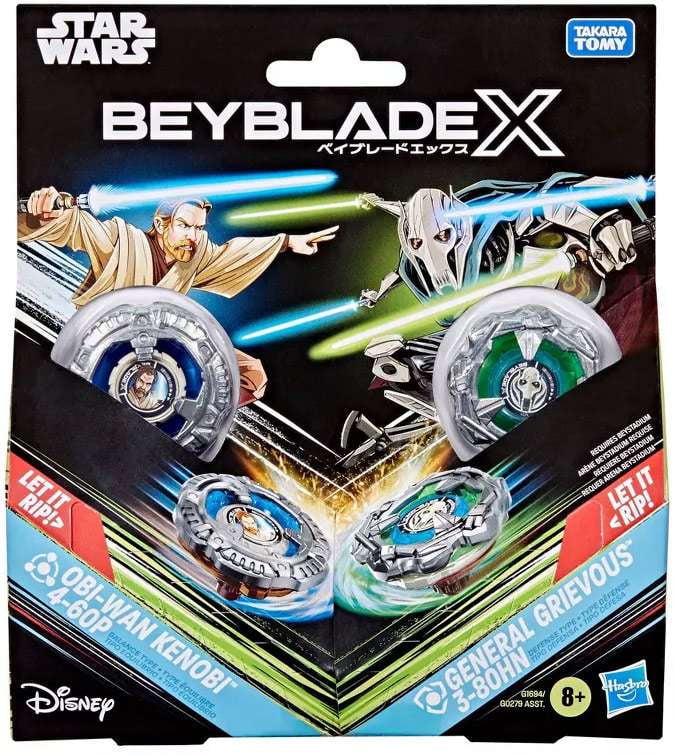 Beyblade X Star Wars Obi-Wan Kenobi & General Grievous Multi-Pack