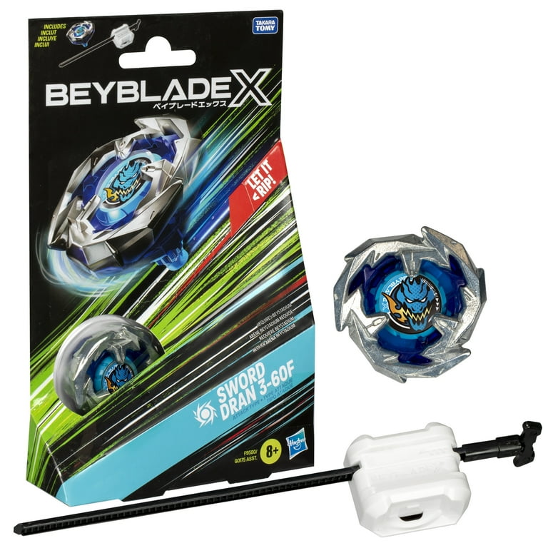 Beyblade X Sword Dran 3 60F Starter Pack Takara Tomy Battling Top Toy Launcher Stocking Stuffers for Boys Girls 8 Walmart