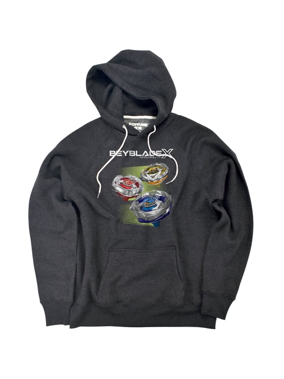 X Team Persona X Logo Unisex Adult Slim Fit Pull-Over Heather Hoodie, Charcoal, Small
