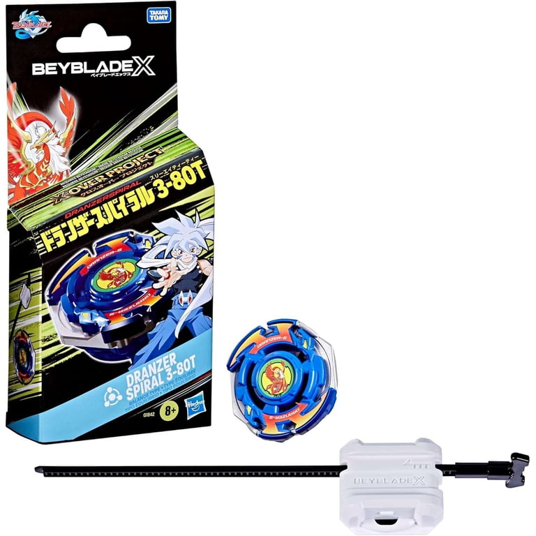 Hasbro Beyblade X X-OVer Project Dranzer Spiral 3-80T Starter Pack