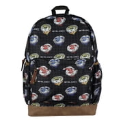 BeybladeX Backpack Allover Beyblade Spinner Grid Design 16" Bag with Adjustable Straps