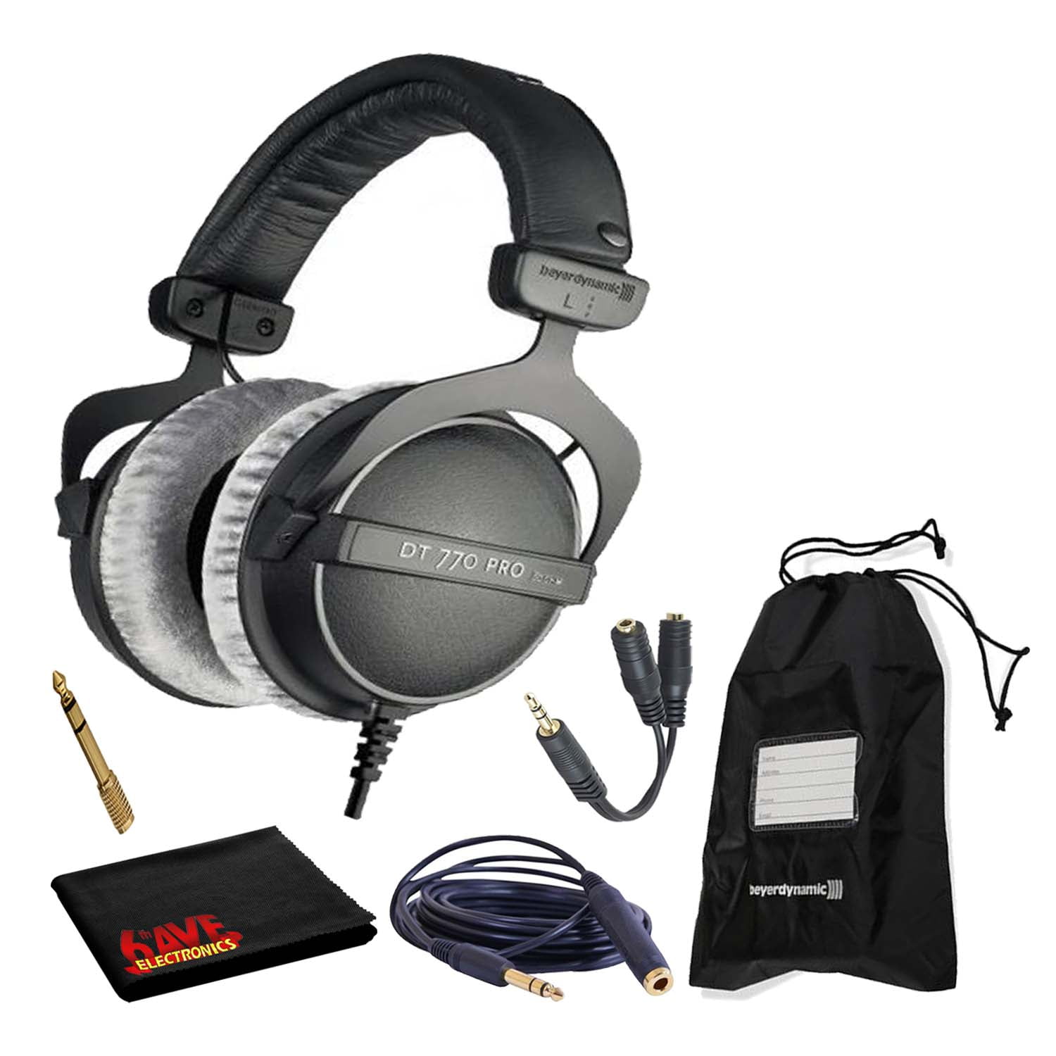 Beyerdynamic DT 770 Pro 32 Ohm Headphones with Splitter and