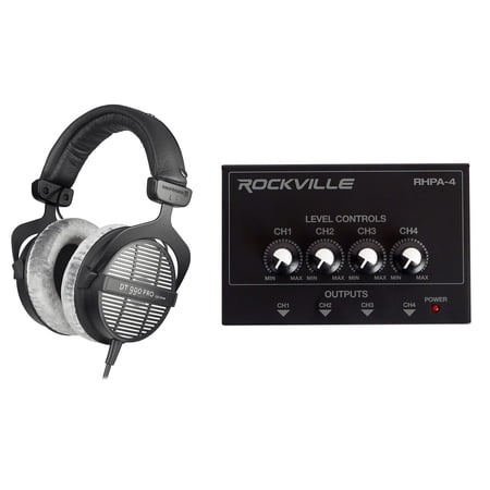 Beyerdynamic DT-990-PRO-250 Studio Monitor Headphones+4-Ch. Headphone Amplifier