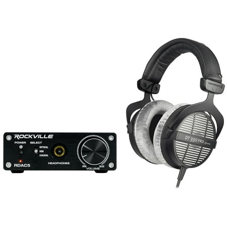 Beyerdynamic DT-990-PRO-250 Studio Monitor Headphones+DAC Headphone Amplifier