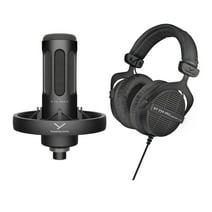 Beyerdynamic DT 990 PRO Headphones (Black, Limited Edition) w/ Micropho neBundle