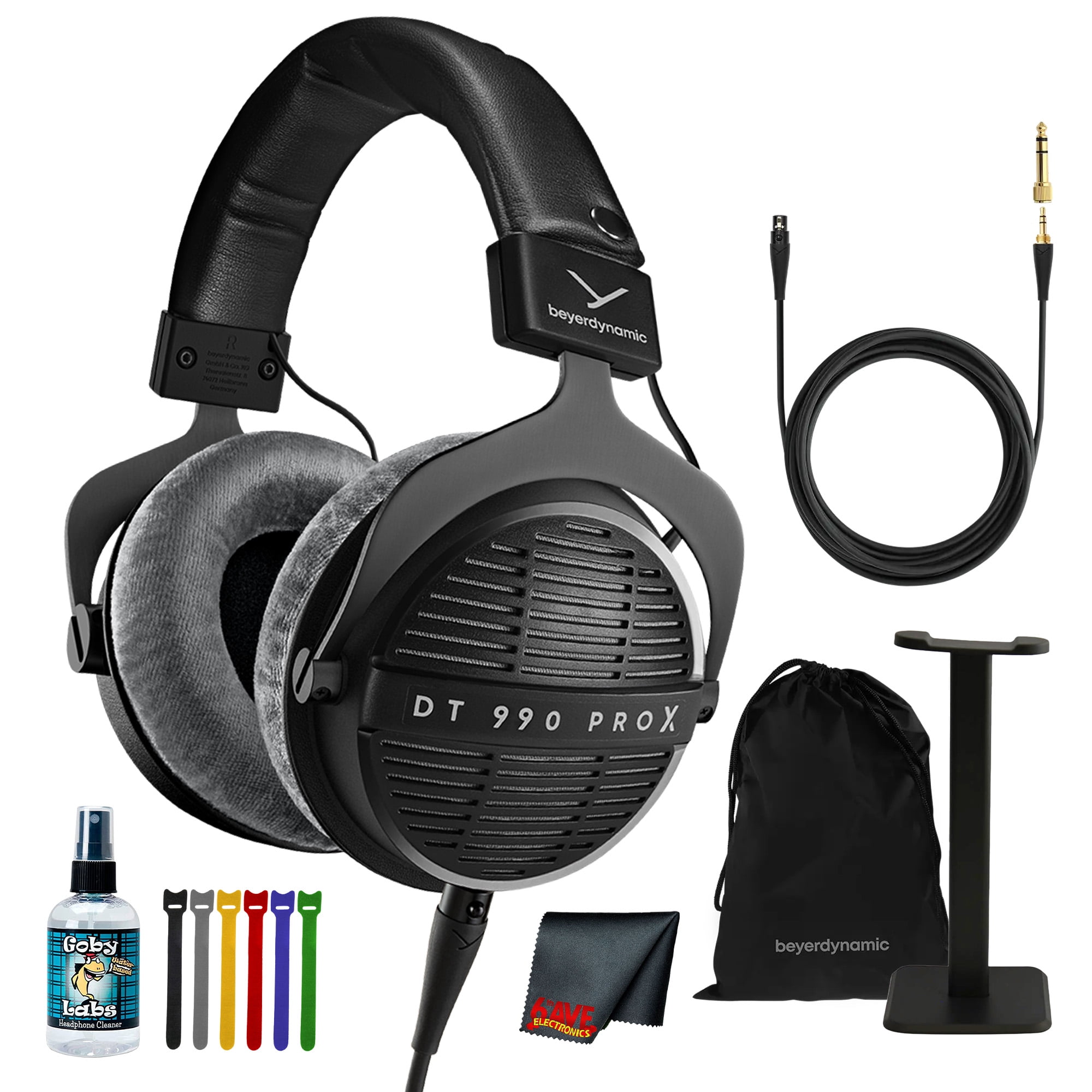 Beyerdynamic DT 990 PRO X Open-Back Studio Headphones | STELLAR.45 Driver, 5Hz-40kHz, 48-Ohm, Mixing Mastering Critical Listening + Cleaner + Stand + Cloth