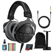 Beyerdynamic DT 990 PRO X Open-Back Studio Headphones | STELLAR.45 Driver, 5Hz-40kHz, 48-Ohm, Mixing Mastering Critical Listening + Cleaner + Stand + Cloth