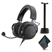 Beyerdynamic MMX 150 Gaming Headset (Black) Bundle with 6Ave Headset Stand and 6Ave Cleaning Cloth
