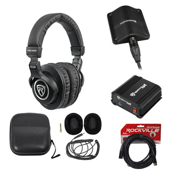 Beyerdynamic TG D71 Microphone for Bass Drum/Cajon/Piano+Power+Headphones+Cable