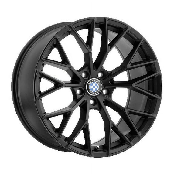 Beyern Antler 19X8.5 5X120 30Et 72.56Cb Double Black - Matte Black W/ Gloss Black Face Wheel