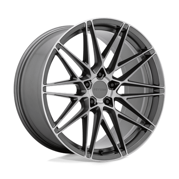 Beyern Damon 21X11 5X120 30Et 74.1Cb Matte Gunmetal With Brushed Face Wheel
