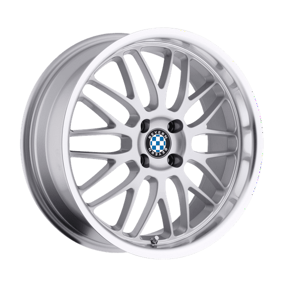 Beyern Mesh 19X8.5 5X120 15Et 72.56Cb Silver W/ Mirror Cut Lip Wheel