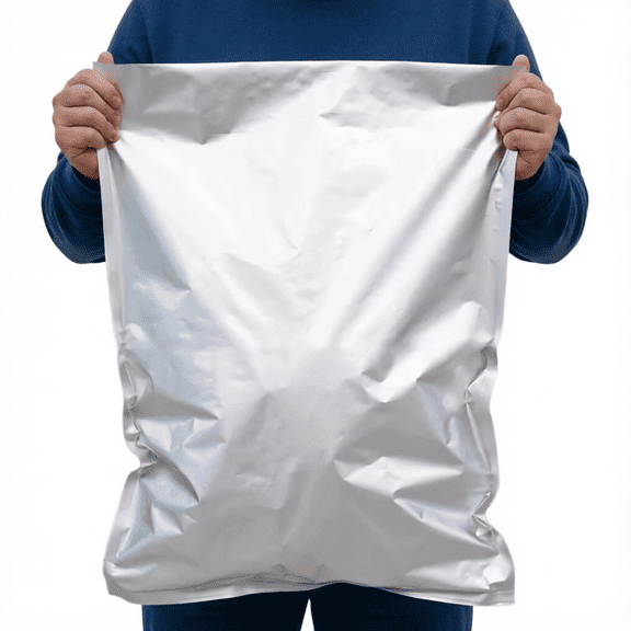 Beylake 10Pcs 5 Gallon Mylar Bags, 40x60cm 120 Micron 3-Layer PET/AL/LDPE Heat Sealable Foil Pouches for Long Term Dry Food Storage, Moisture Oxygen Light Barrier for Rice Grain Flour Emergency Suppl