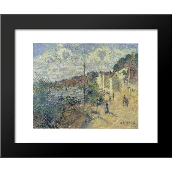 Beynac Quay at Bordeaux 20x24 Framed Art Print by Gustave Loiseau