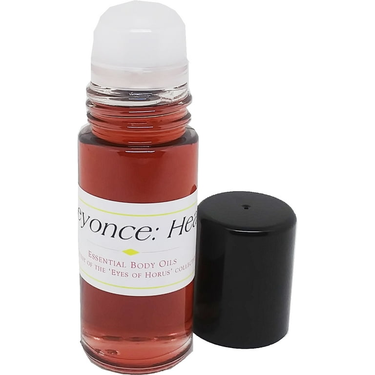 Beyonce Heat Type for Women Perfume Body Oil Fragrance Roll On Clear Glass Dark Red 1 oz