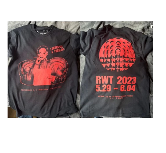 Beyonce London Has A Problem! Renaissance World Tour 2023 Two Sided T ...