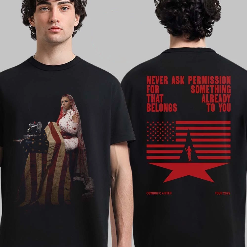 Beyonce Reclamation Merch Cowboy Carter Tour 2025 reprint T-Shirt ...
