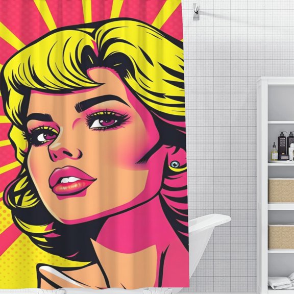 Beyonce Shower Curtain 35*70.8 Inches Waterproof And Durable Vivid Patterns Instantly Elevates Bathroom Style
