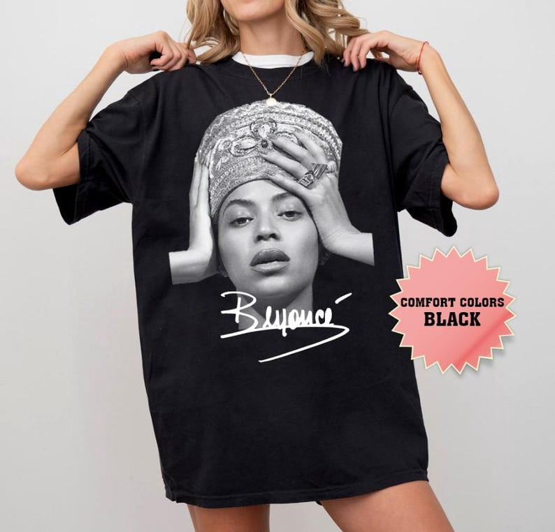 Beyonce With Signature Shirt, Beyoncé Rodeo Chitlin Circuit Tour 2025 ...