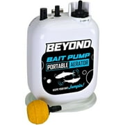 Beyond Bait Pump Portable Live Bait Aerator - Long Lasting Battery Powered Bubbler -Water Resistant Design- XL Air Stone Keep Your Bait Alive Longer