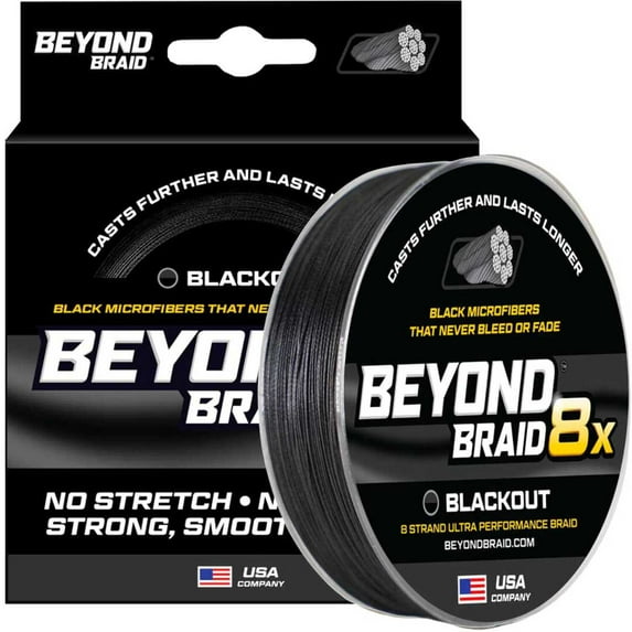 Beyond Braid Blackout 30lb Braided Fishing Line, 300yd