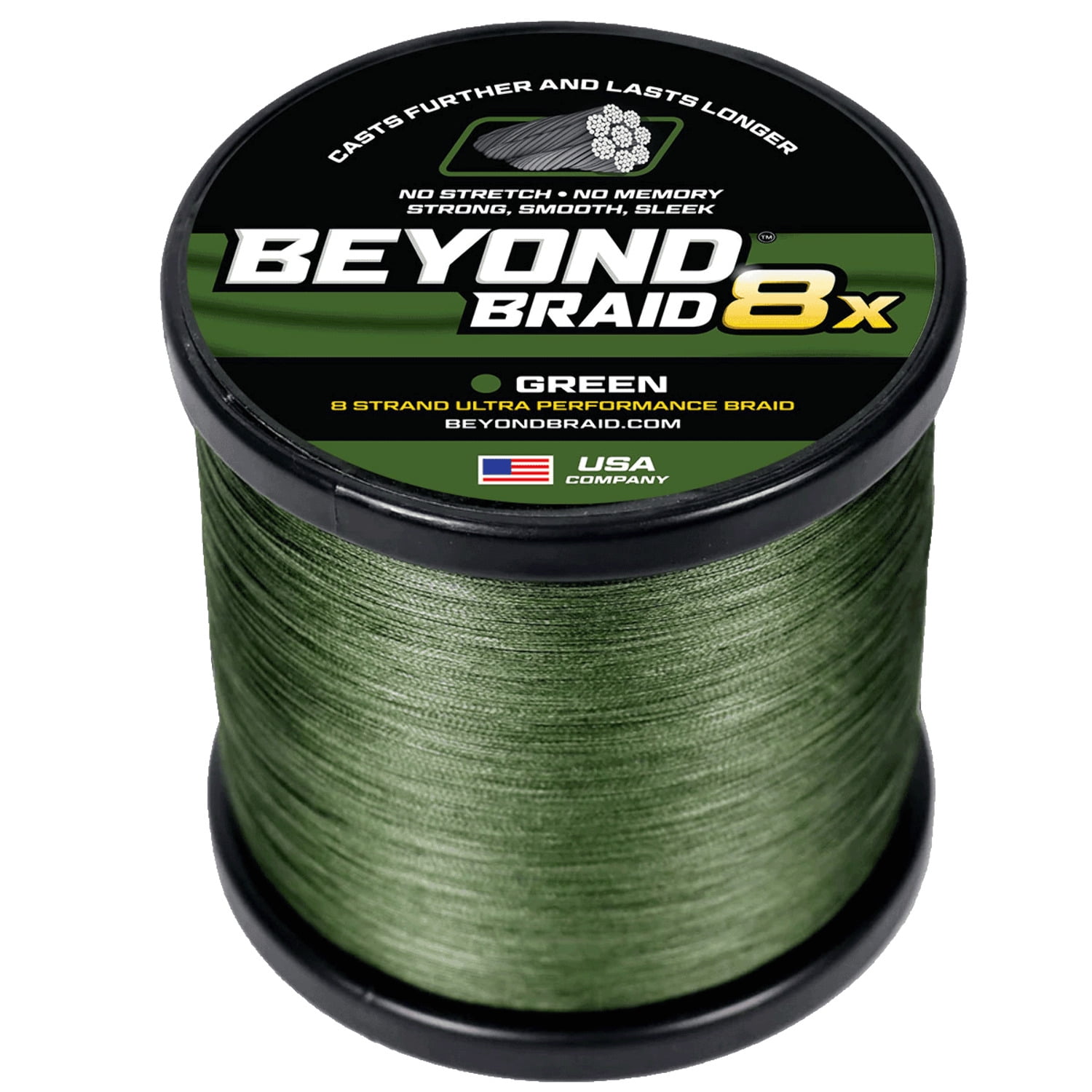 Beyond Braid Braided Fishing Line - Abrasion Resistant - No Stretch ...